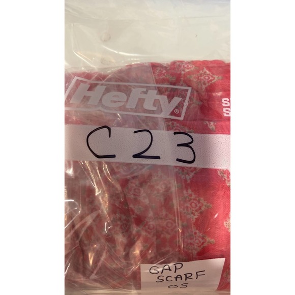 Gap Peach/white Scarf - Picture 5 of 5